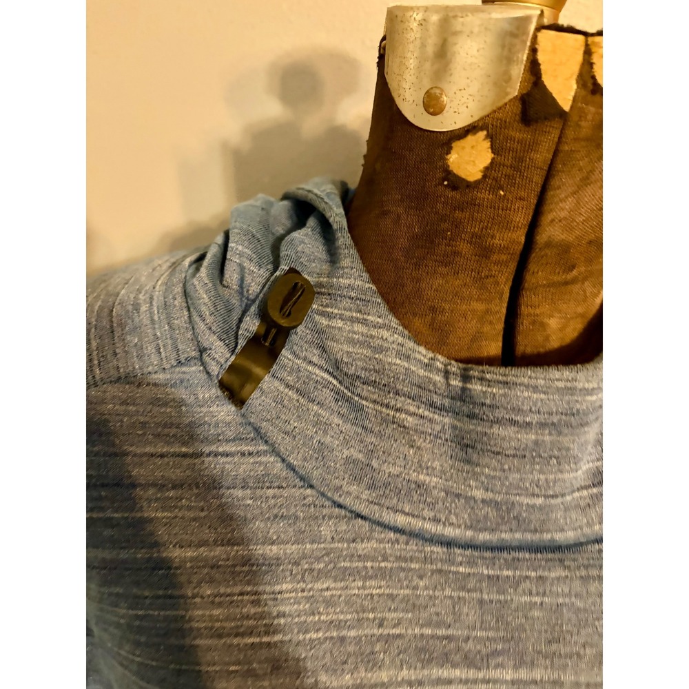 Tek Gear DryTek Men's Blue Heathered Hoodie Long Sleeve Pullover‎ Size XL - Picture 2 of 4